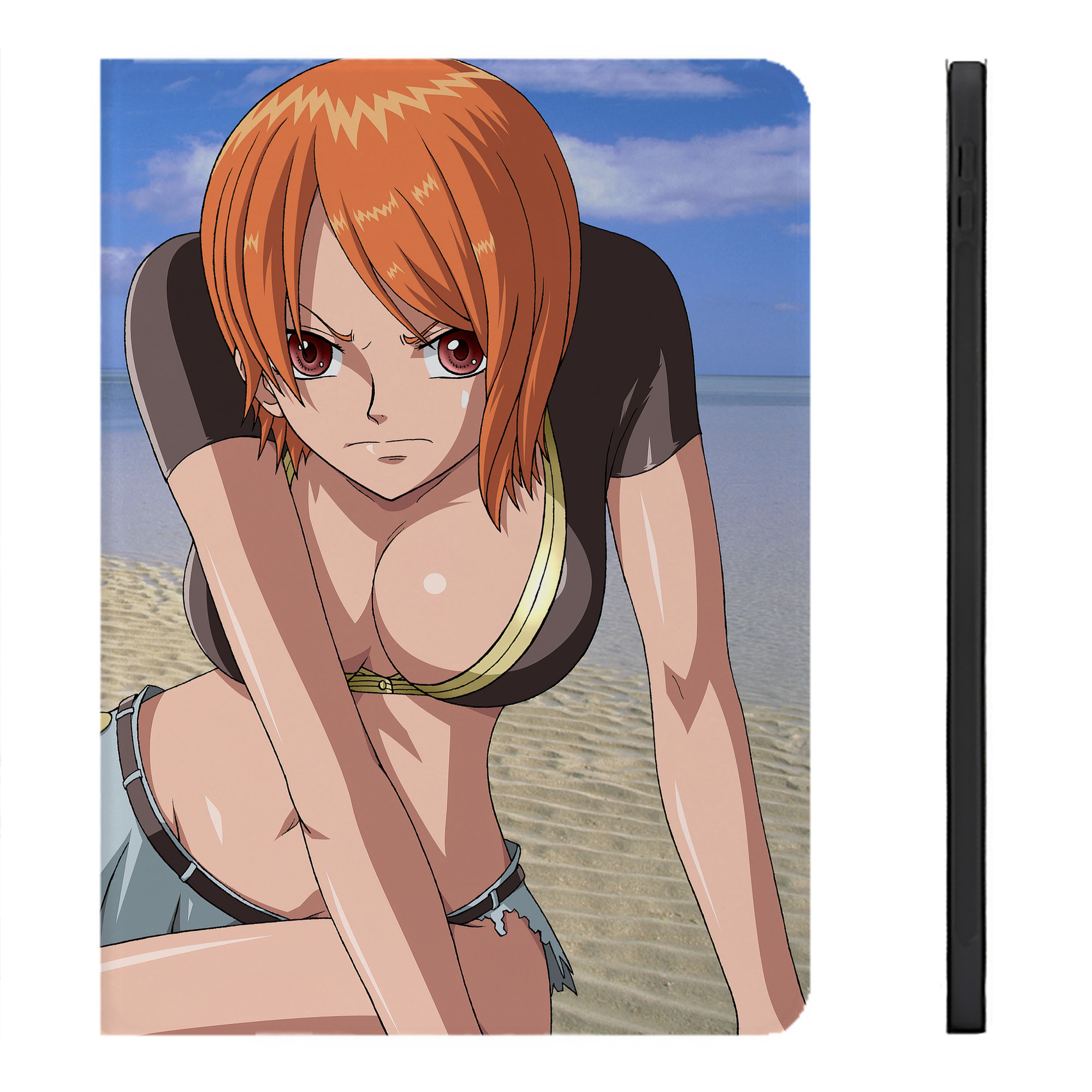 （画像用） ワンピース ONE PIECE IPadケース ペンホルダー付き ブックスタイルデザイン